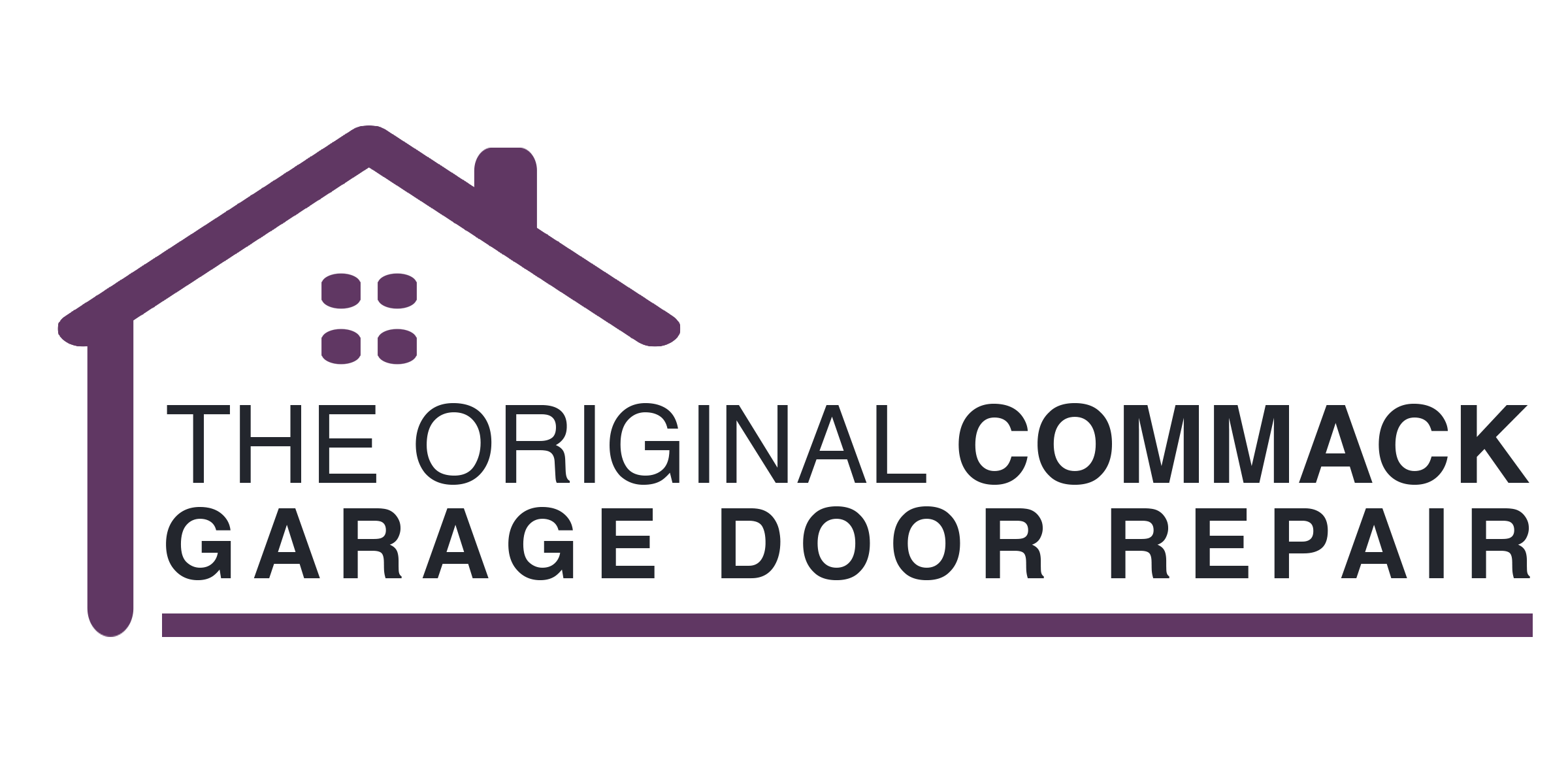 the original garage door repair commack logo